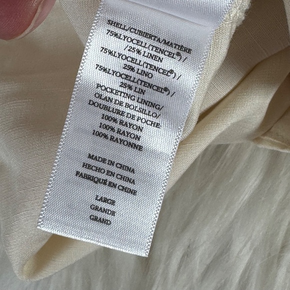 Rails Monte Oat Linen Blend Pull On Cuffed High Waist Shorts Sz L - Picture 7 of 9